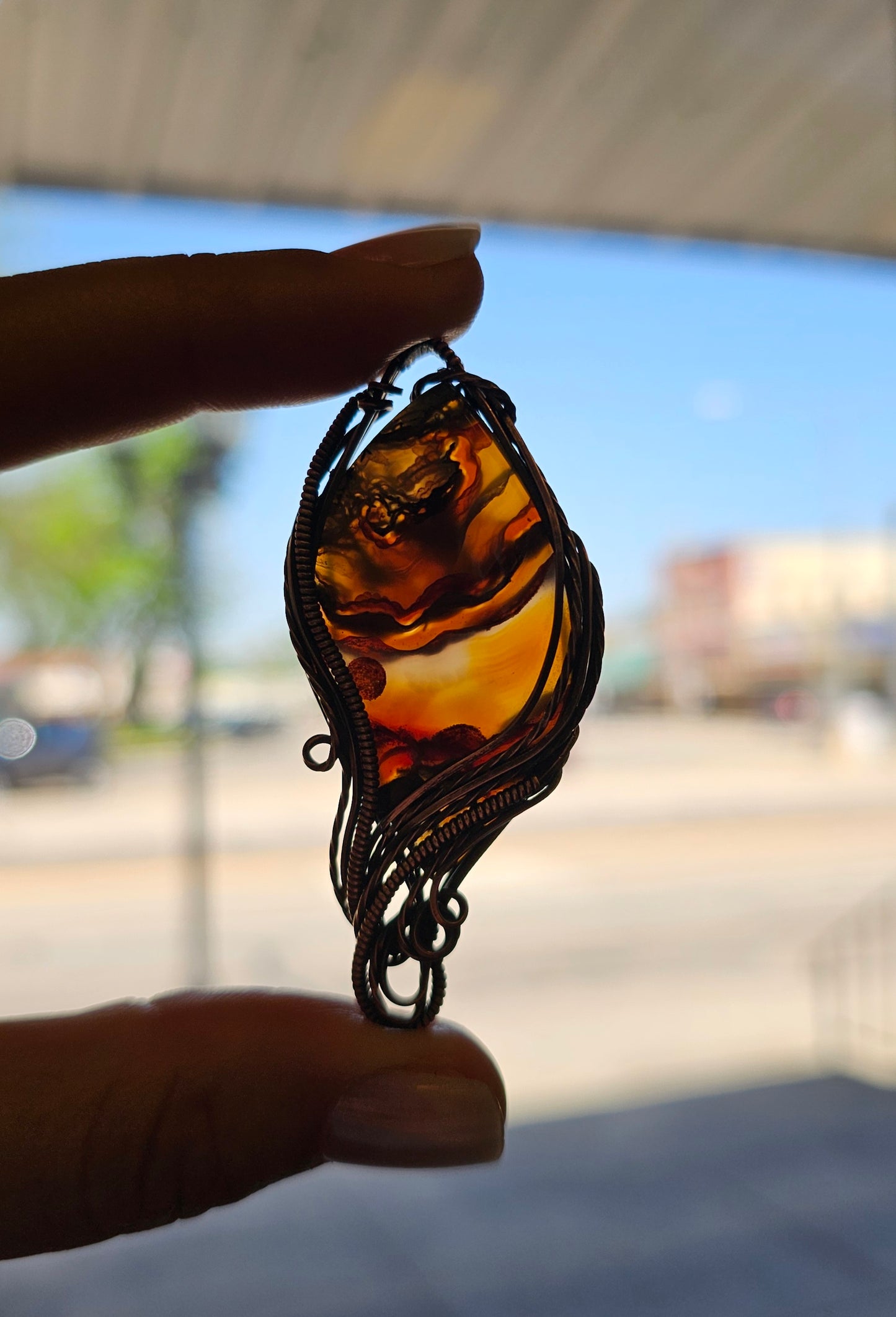 Carnelian Agate Pendant