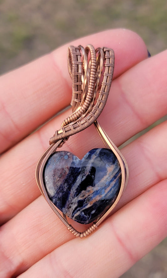 Sodalite Heart Pendant