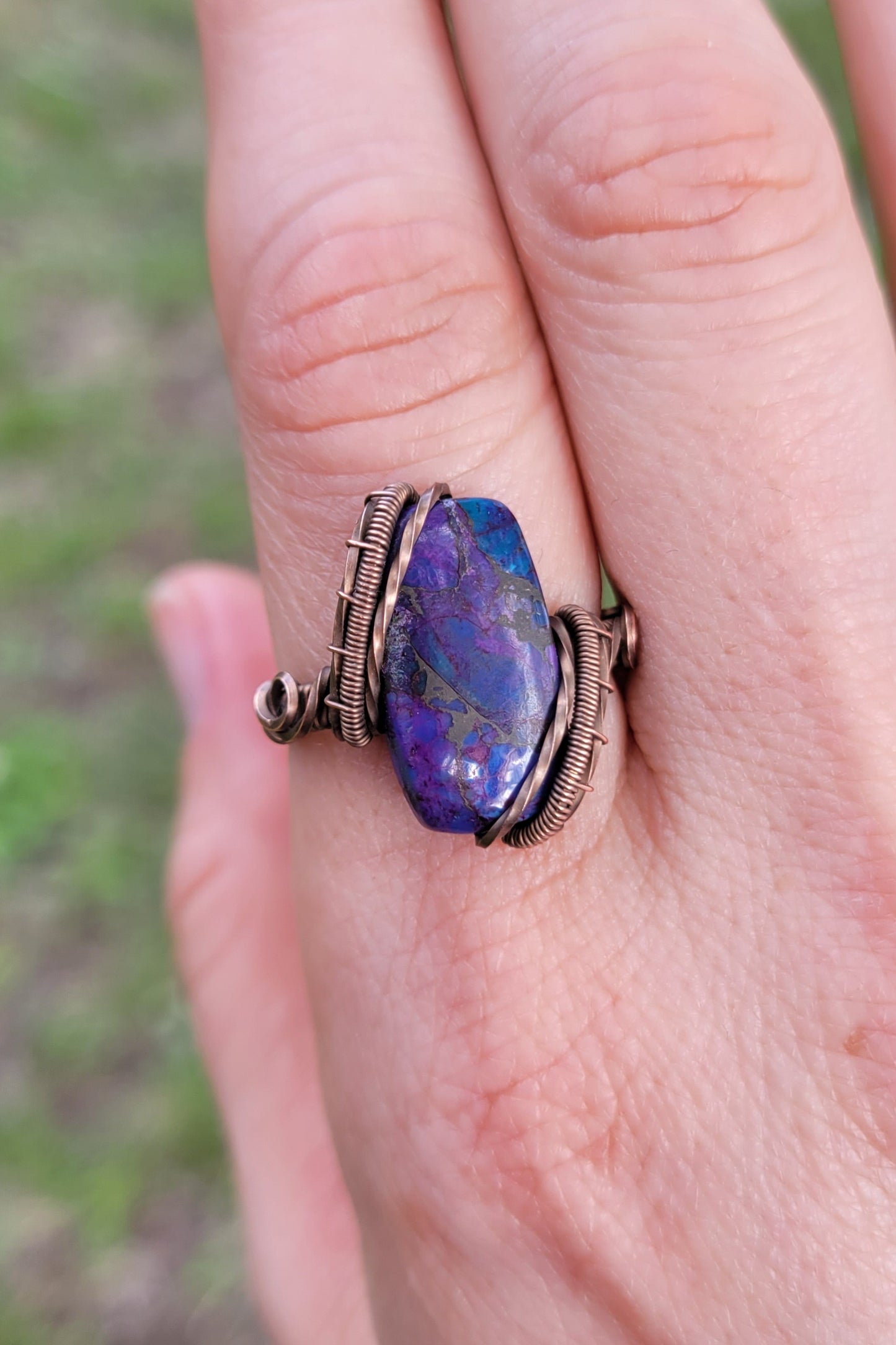 Purple Mojave Turquoise Ring