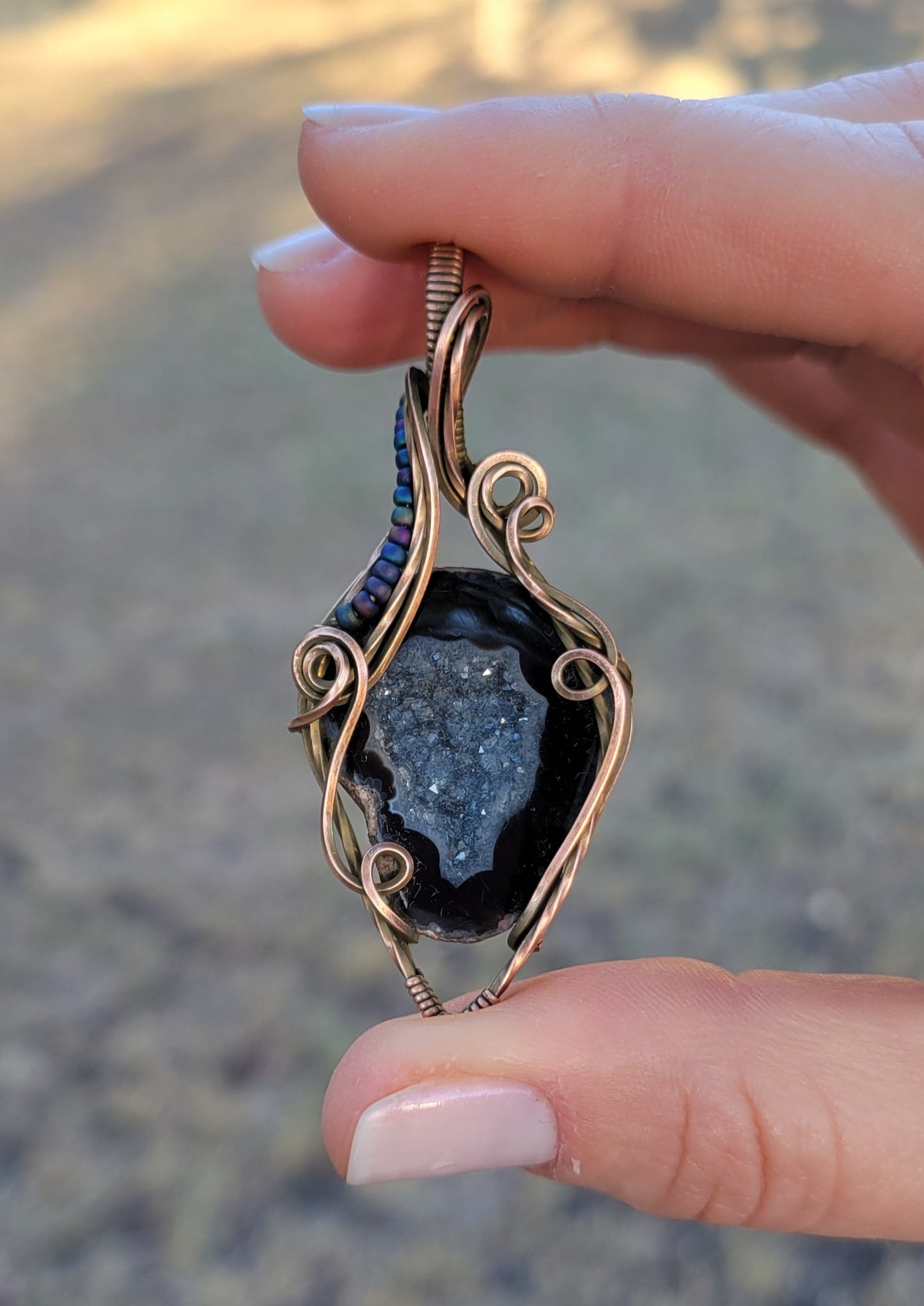 Geode Pendants