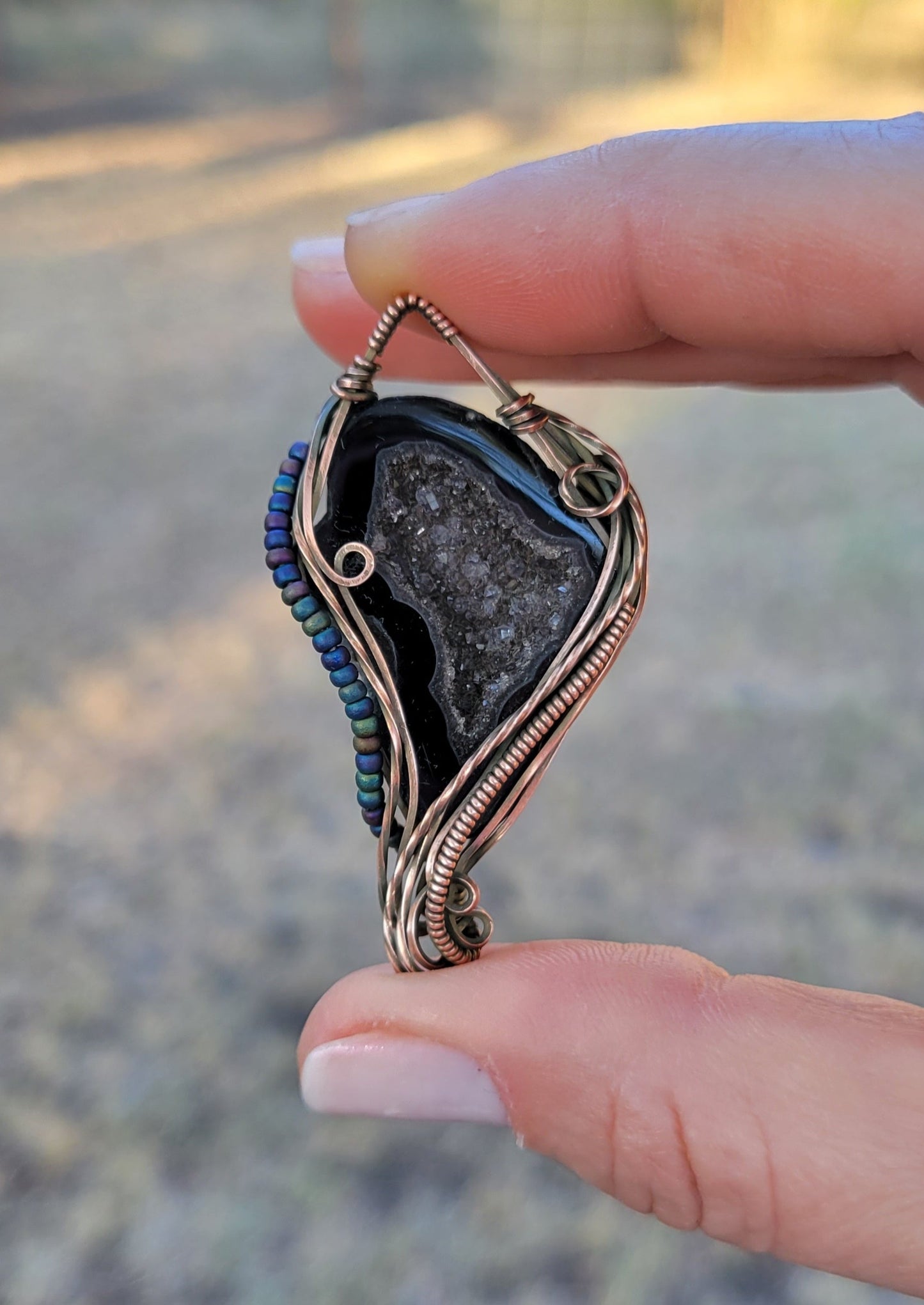 Geode Pendants