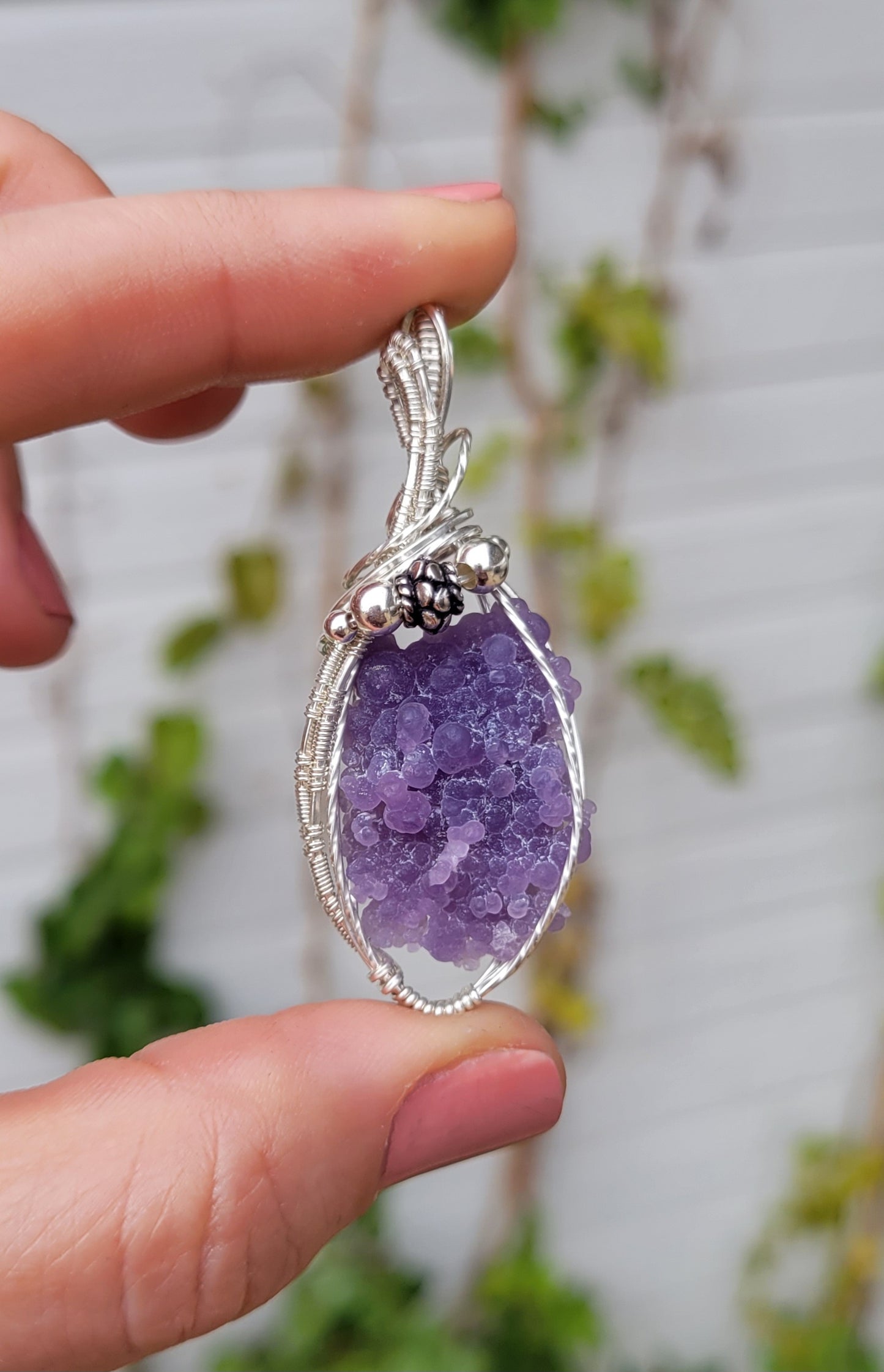 Grape Agate Pendant
