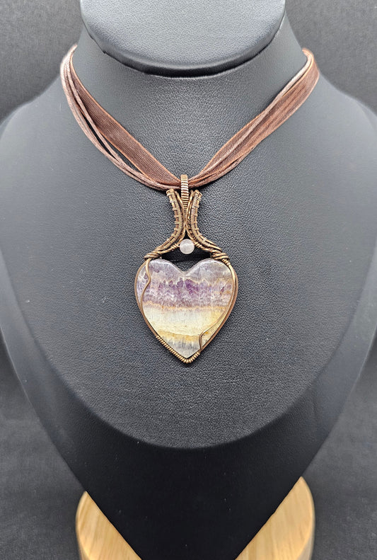 Amethyst Heart Pendant #1