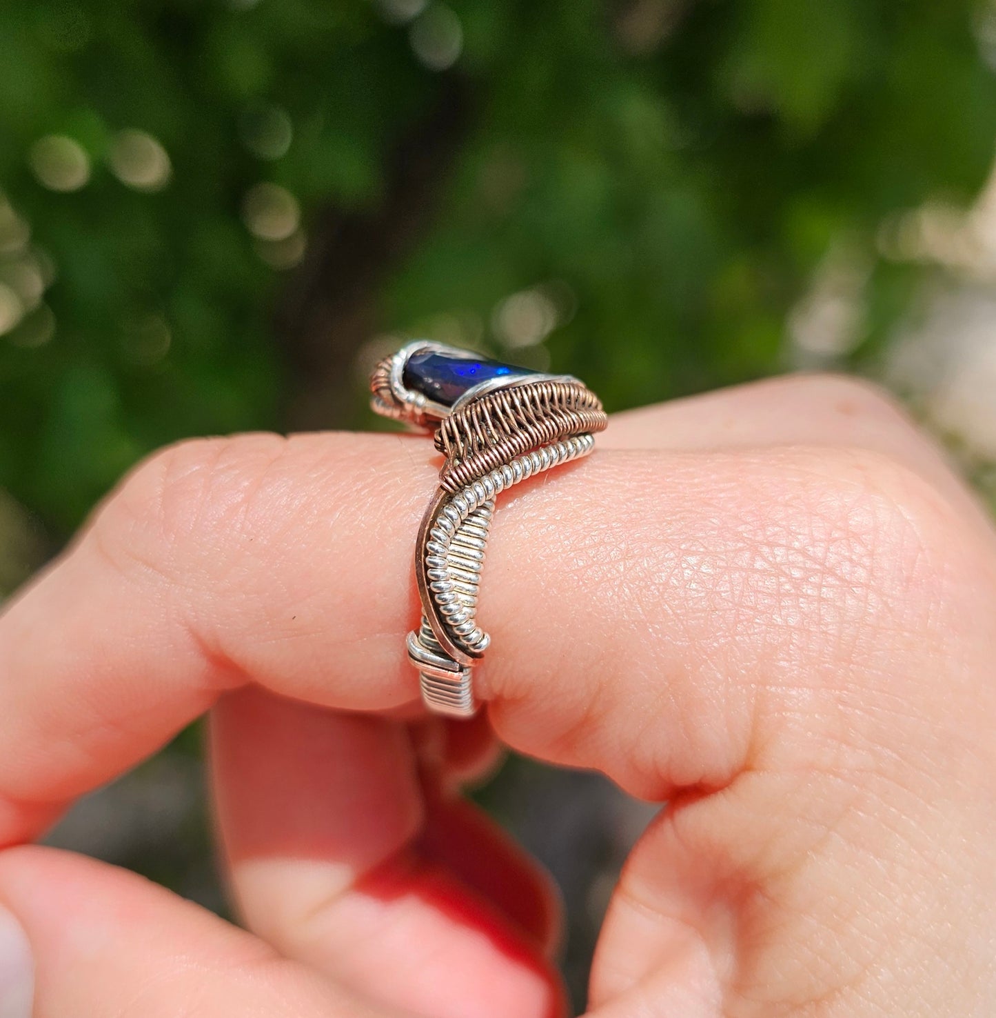Smoky Ethiopian Opal Ring - Size 9
