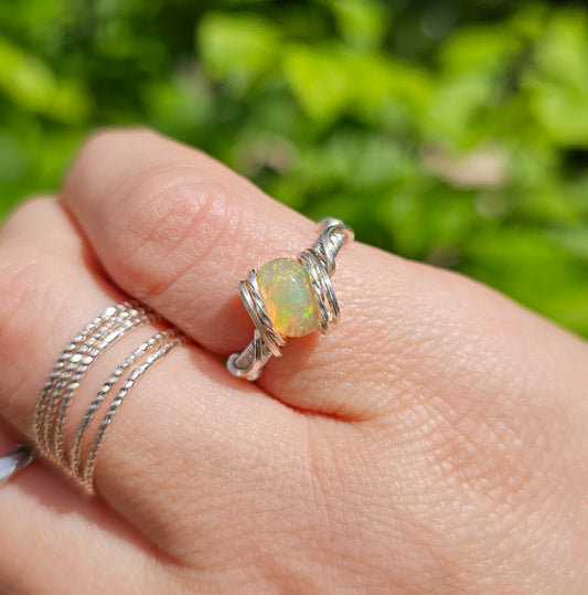 Ethiopian Opal Ring - Size 6