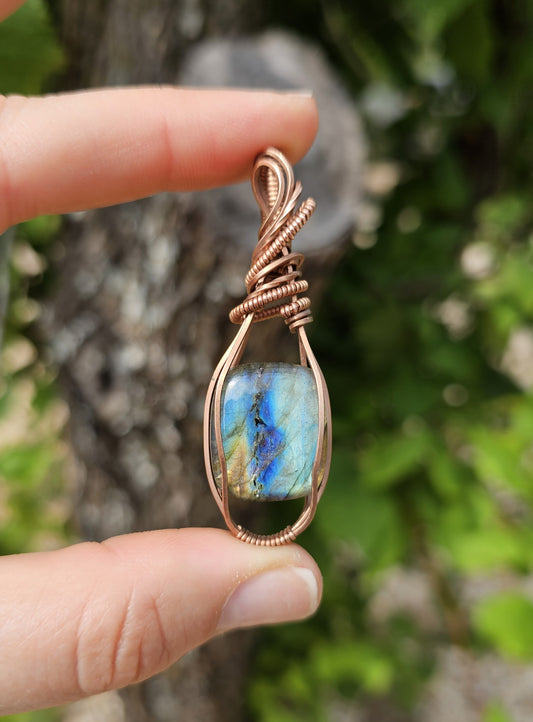 Rainbow Labradorite Pendant #9