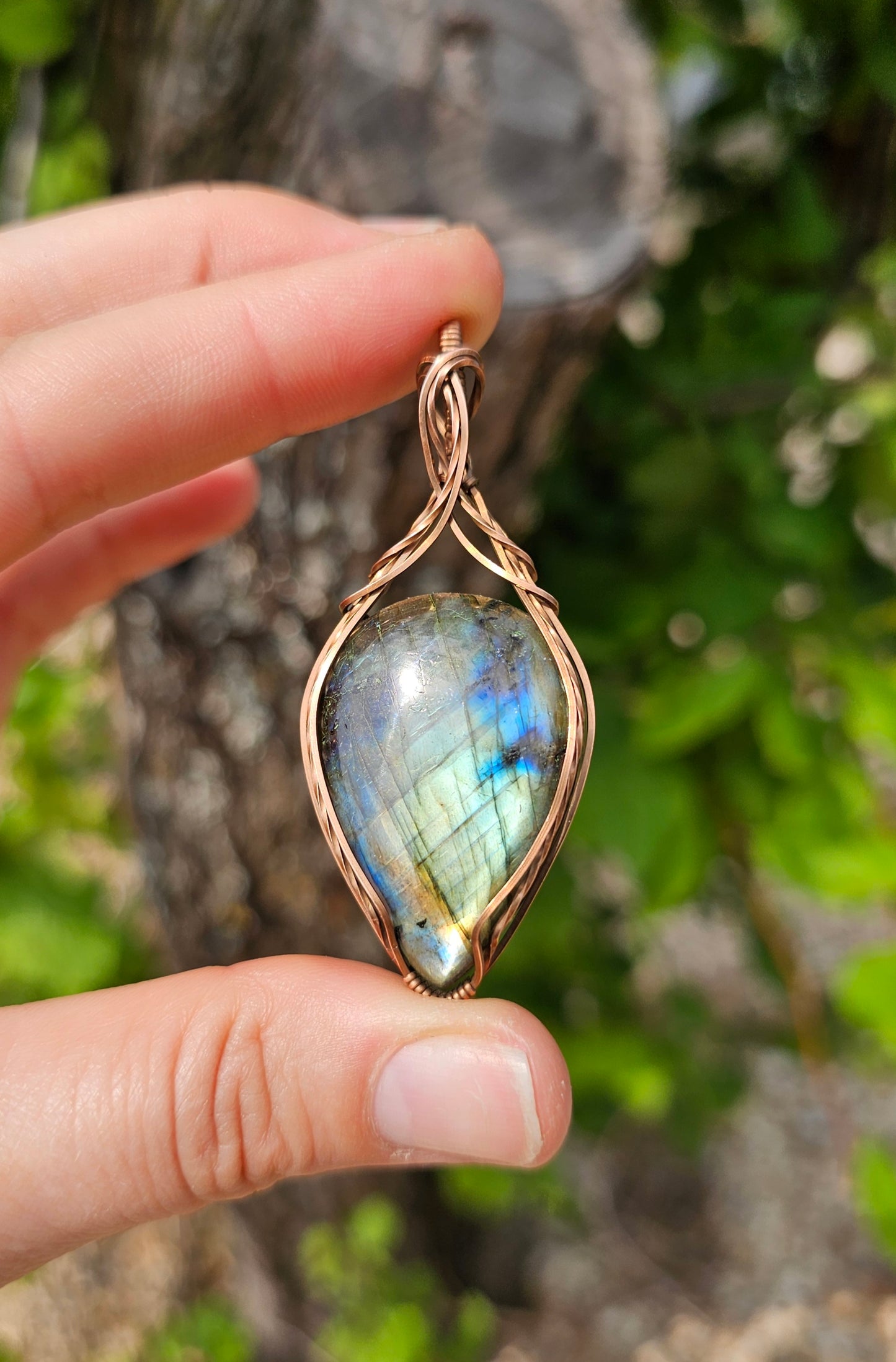 Rainbow Labradorite Pendant #3