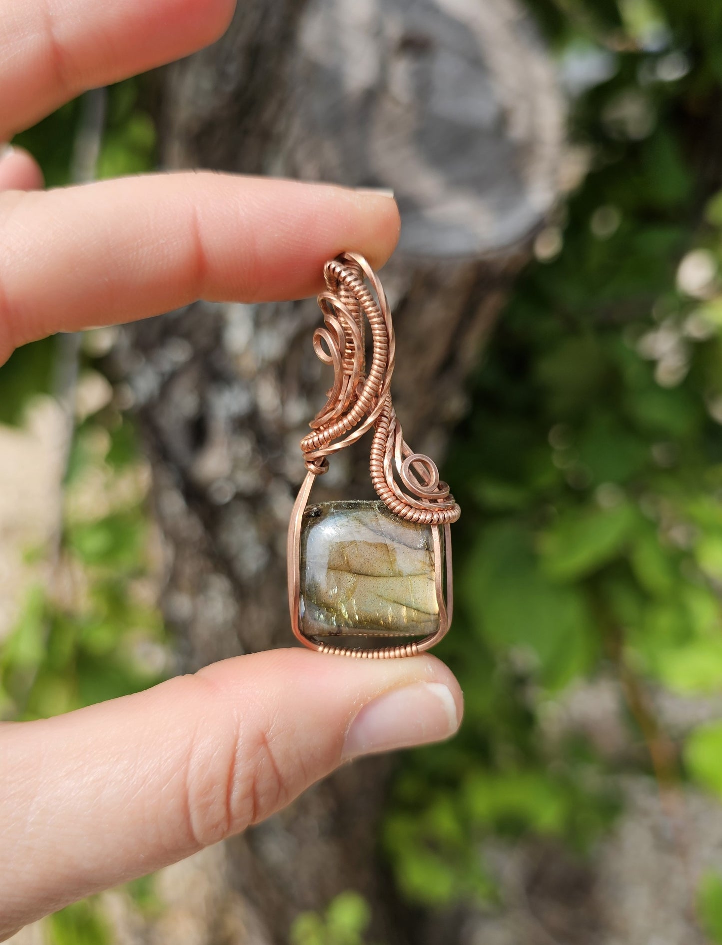 Rainbow Labradorite Pendant #11
