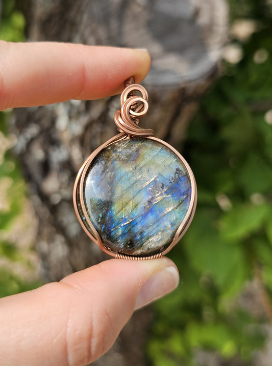 Rainbow Labradorite Pendant #12