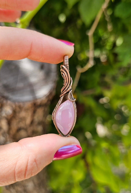 Pink Opal Pendants