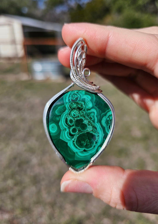 Malachite Pendant #3