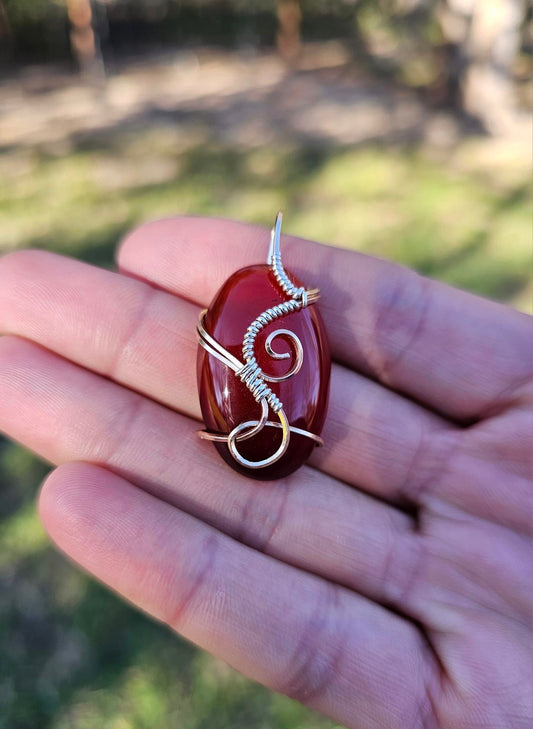 Red Onyx Pendant